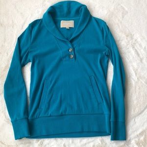 Banana Republic blue collared sweatshirt size xs